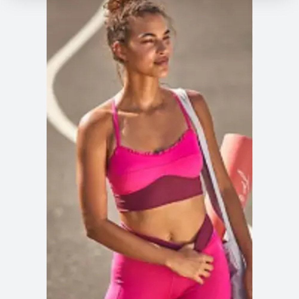 Free people movement lucky stars bra top nwot
